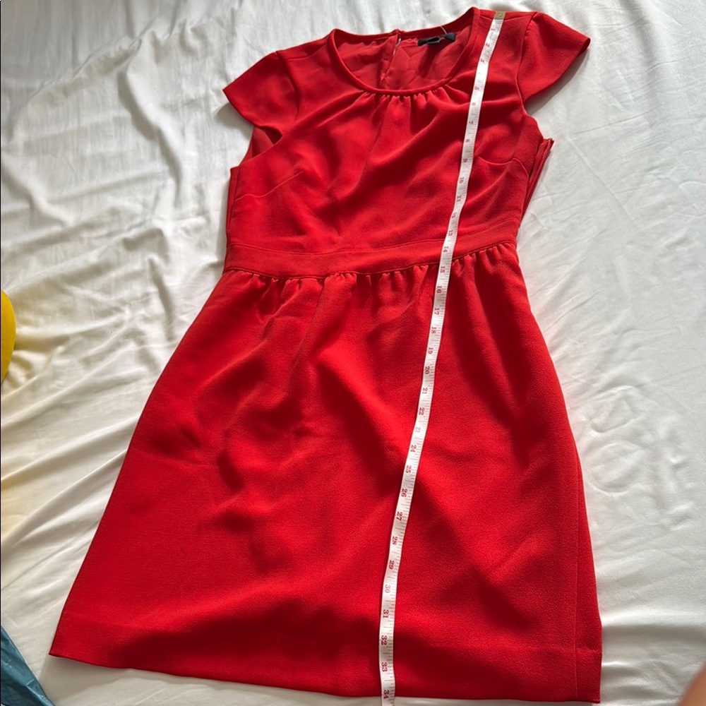 J. Crew Red Dress size 8P - Picture 6 of 8